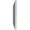 Ekena Millwork Vertical Surface Mount PVC Gable Vent: Non-Functional, w/ 3-1/2"W x 1"P Standard Frame, 24"W x 16"H GVPVE24X1601SN - alternate 4